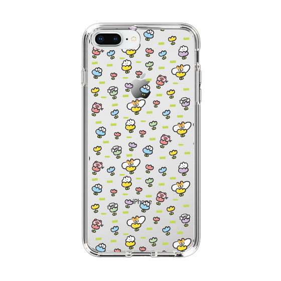 Slim Protection Case［ Mokumoku-chan - Flower - All-over Pattern ］