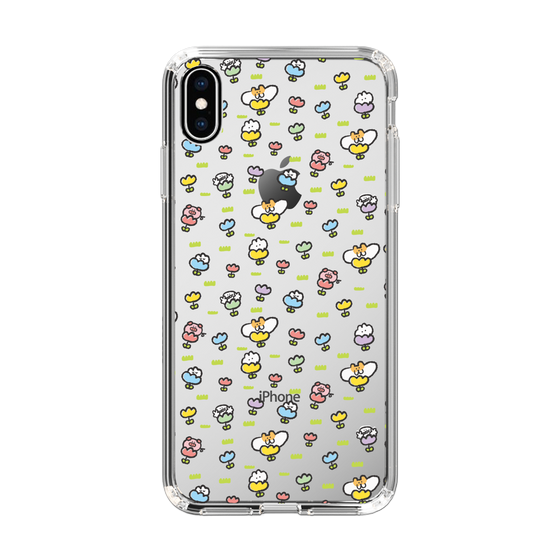 Slim Protection Case［ Mokumoku-chan - Flower - All-over Pattern ］