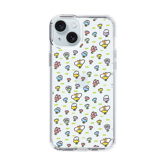 Slim Protection Case［ Mokumoku-chan - Flower - All-over Pattern ］