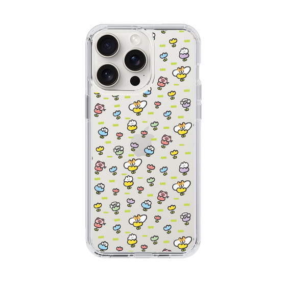 Slim Protection Case［ Mokumoku-chan - Flower - All-over Pattern ］