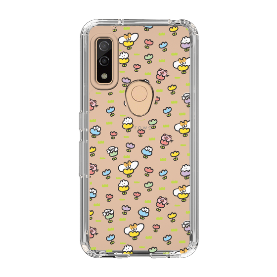 Slim Protection Case［ Mokumoku-chan - Flower - All-over Pattern ］