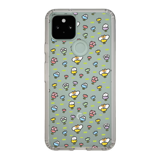 Slim Protection Case［ Mokumoku-chan - Flower - All-over Pattern ］