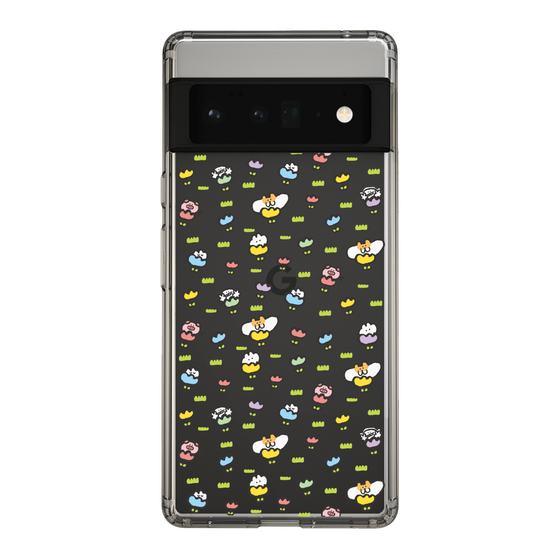 Slim Protection Case［ Mokumoku-chan - Flower - All-over Pattern ］