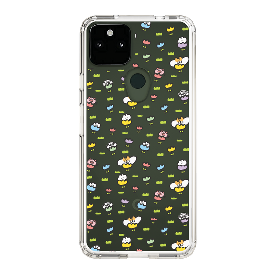 Slim Protection Case［ Mokumoku-chan - Flower - All-over Pattern ］