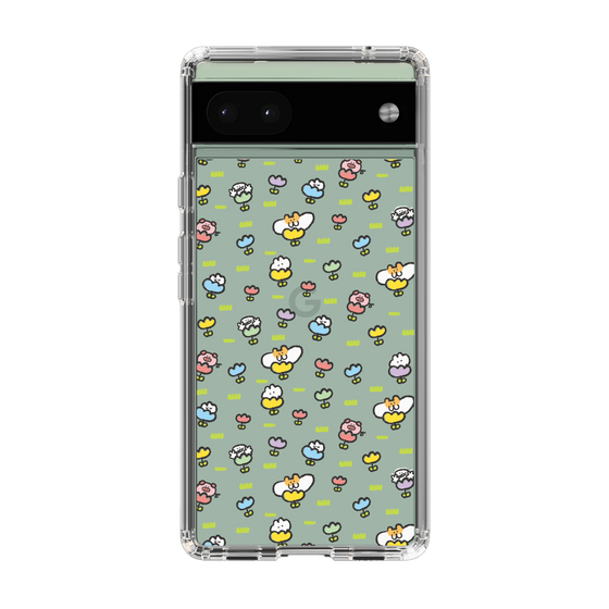 Slim Protection Case［ Mokumoku-chan - Flower - All-over Pattern ］