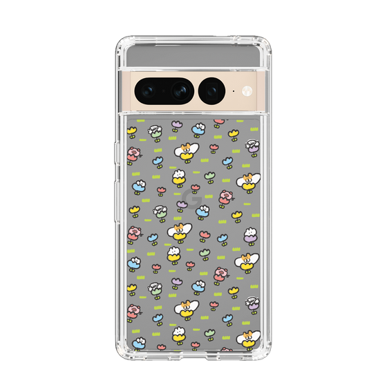 Slim Protection Case［ Mokumoku-chan - Flower - All-over Pattern ］