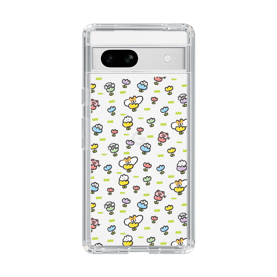 Slim Protection Case［ Mokumoku-chan - Flower - All-over Pattern ］