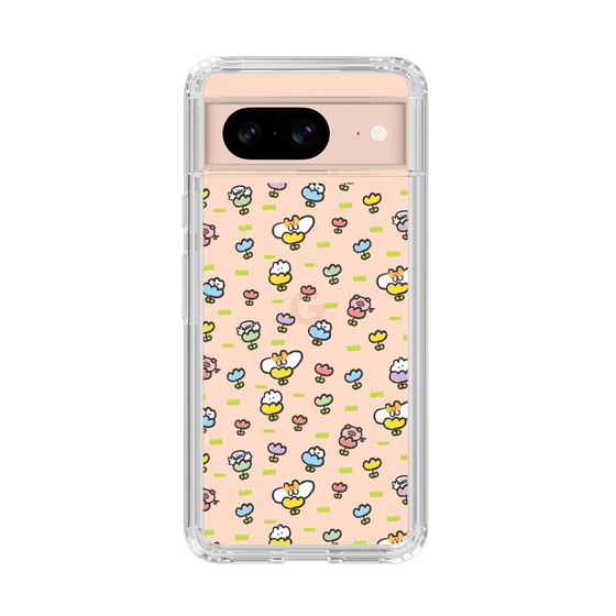 Slim Protection Case［ Mokumoku-chan - Flower - All-over Pattern ］