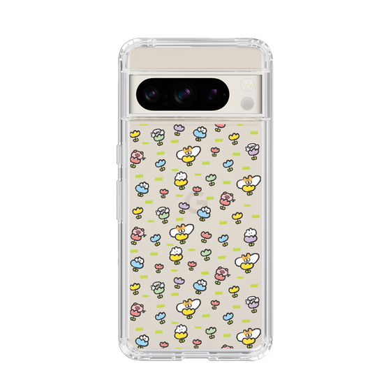 Slim Protection Case［ Mokumoku-chan - Flower - All-over Pattern ］