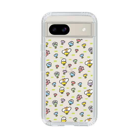 Slim Protection Case［ Mokumoku-chan - Flower - All-over Pattern ］