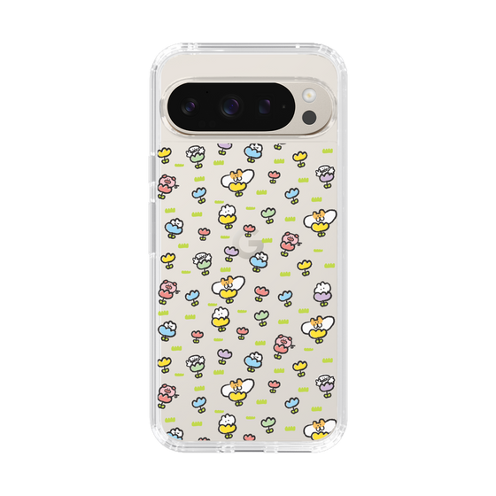 Slim Protection Case［ Mokumoku-chan - Flower - All-over Pattern ］