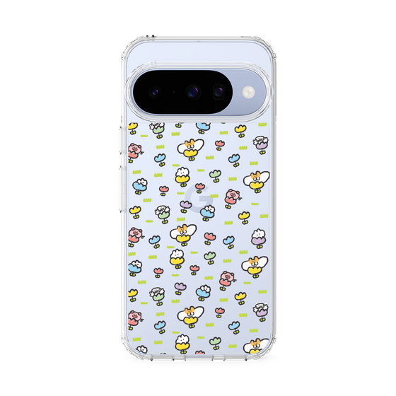 Slim Protection Case［ Mokmokchan - Flower - All-over Pattern ］