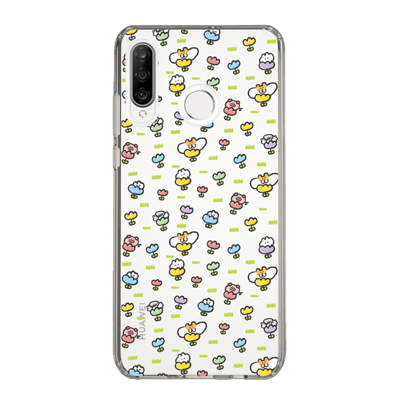 Slim Protection Case［ Mokumoku-chan - Flower - All-over Pattern ］