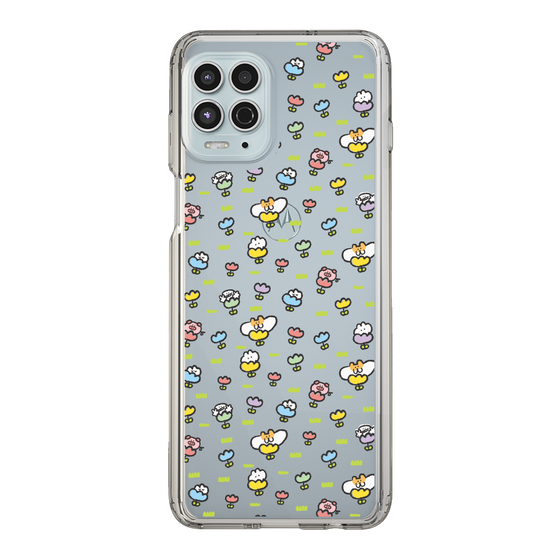 Slim Protection Case［ Mokumoku-chan - Flower - All-over Pattern ］