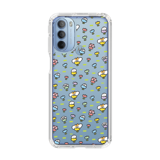 Slim Protection Case［ Mokumoku-chan - Flower - All-over Pattern ］