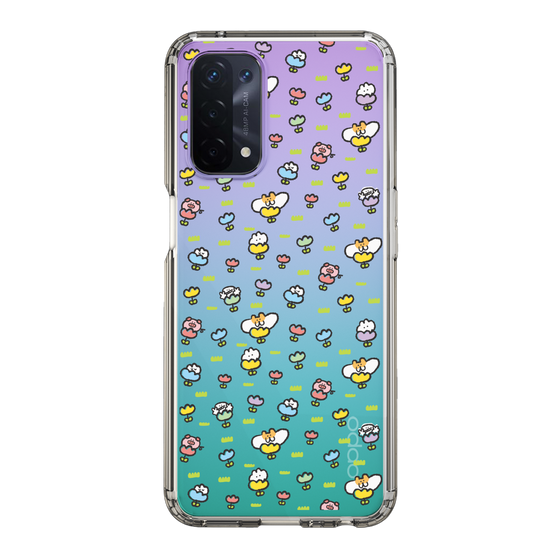 Slim Protection Case［ Mokumoku-chan - Flower - All-over Pattern ］