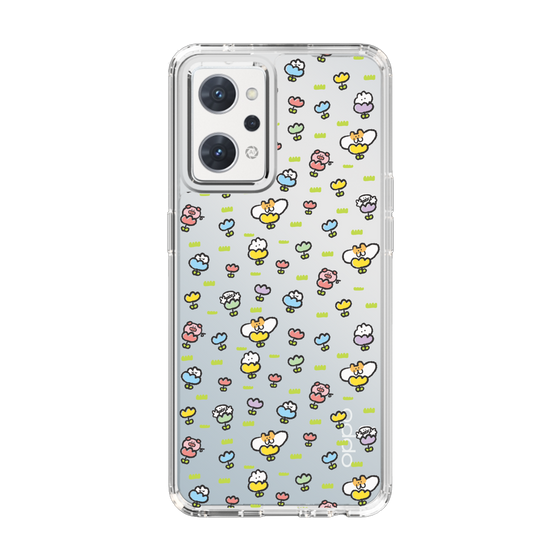 Slim Protection Case［ Mokumoku-chan - Flower - All-over Pattern ］