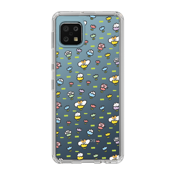 Slim Protection Case［ Mokumoku-chan - Flower - All-over Pattern ］