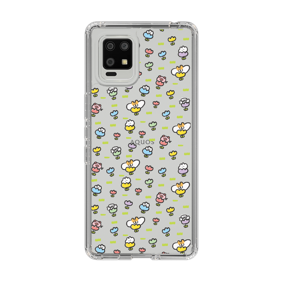Slim Protection Case［ Mokumoku-chan - Flower - All-over Pattern ］