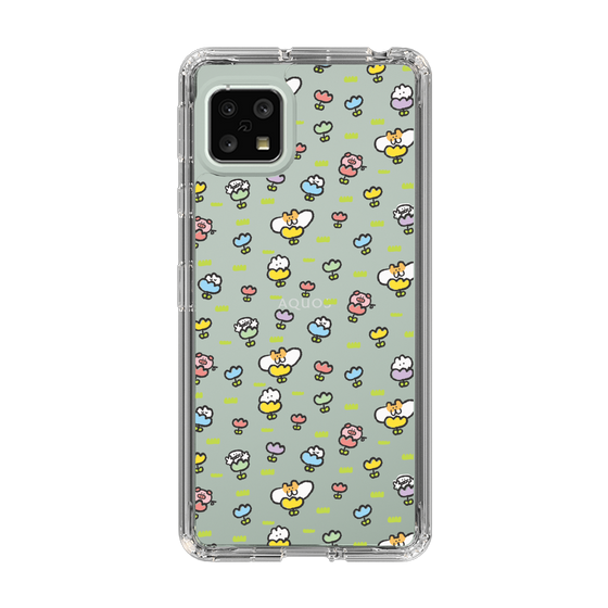 Slim Protection Case［ Mokumoku-chan - Flower - All-over Pattern ］