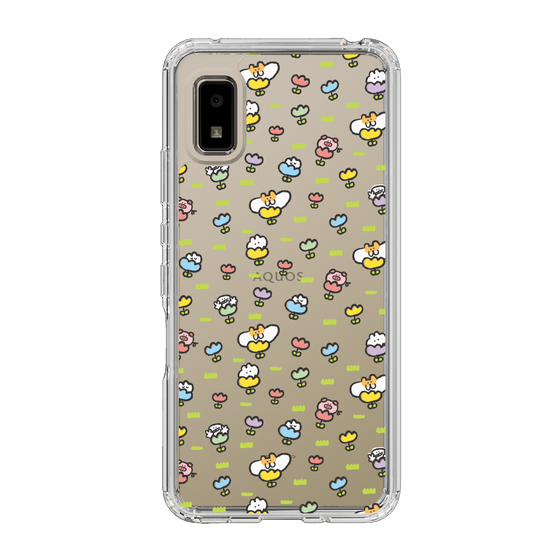 Slim Protection Case［ Mokumoku-chan - Flower - All-over Pattern ］
