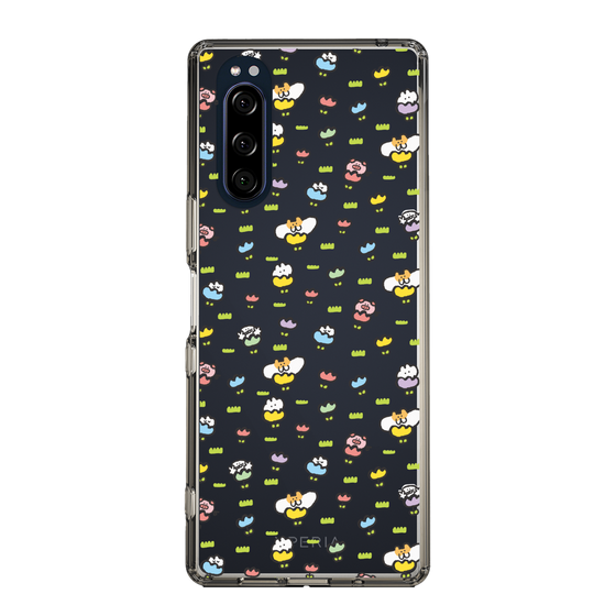 Slim Protection Case［ Mokumoku-chan - Flower - All-over Pattern ］