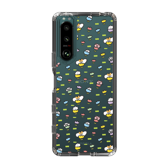 Slim Protection Case［ Mokumoku-chan - Flower - All-over Pattern ］