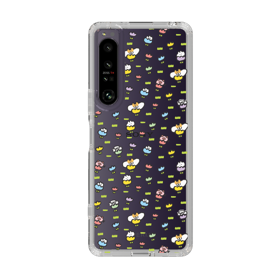 Slim Protection Case［ Mokumoku-chan - Flower - All-over Pattern ］