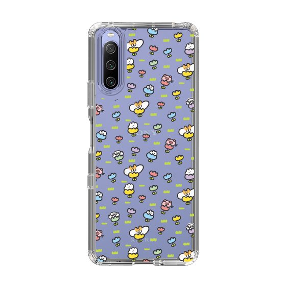 Slim Protection Case［ Mokumoku-chan - Flower - All-over Pattern ］