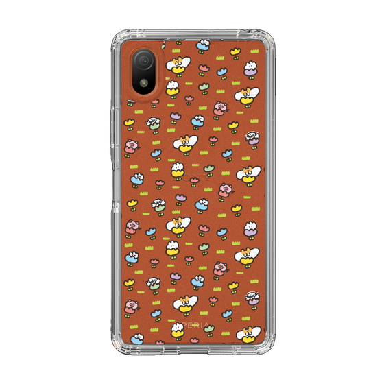 Slim Protection Case［ Mokumoku-chan - Flower - All-over Pattern ］