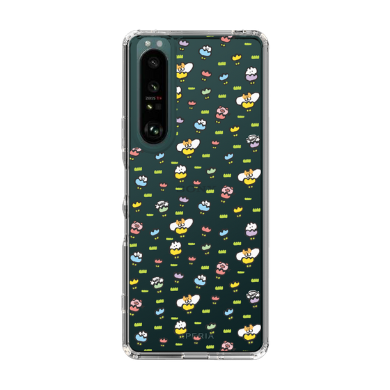 Slim Protection Case［ Mokumoku-chan - Flower - All-over Pattern ］