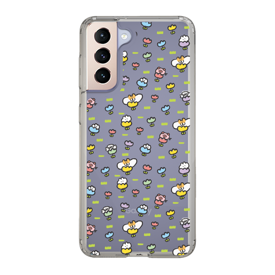 Slim Protection Case［ Mokumoku-chan - Flower - All-over Pattern ］