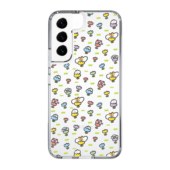 Slim Protection Case［ Mokumoku-chan - Flower - All-over Pattern ］