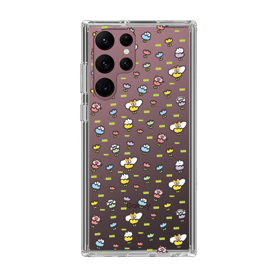 Slim Protection Case［ Mokumoku-chan - Flower - All-over Pattern ］