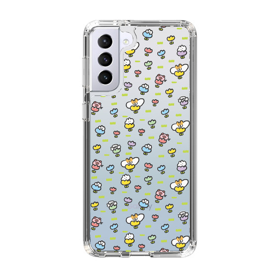 Slim Protection Case［ Mokumoku-chan - Flower - All-over Pattern ］