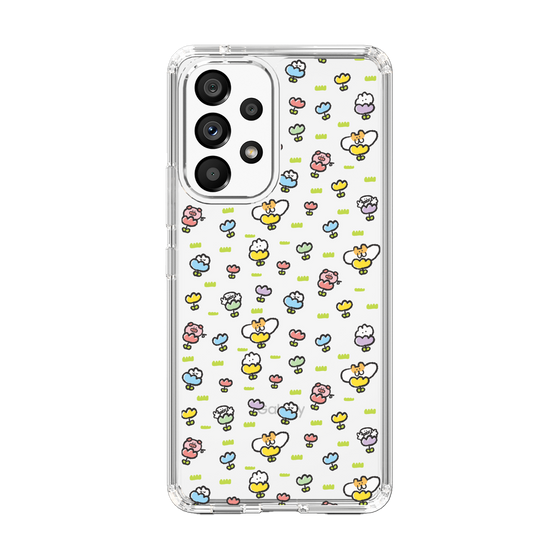 Slim Protection Case［ Mokumoku-chan - Flower - All-over Pattern ］
