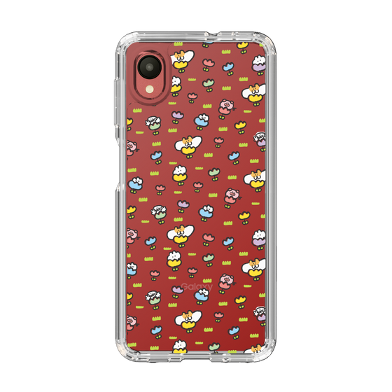 Slim Protection Case［ Mokumoku-chan - Flower - All-over Pattern ］