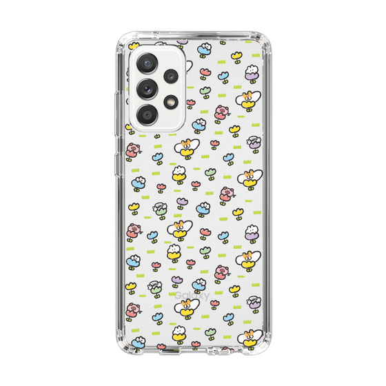 Slim Protection Case［ Mokumoku-chan - Flower - All-over Pattern ］