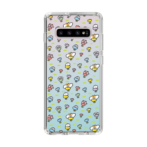 Slim Protection Case［ Mokumoku-chan - Flower - All-over Pattern ］