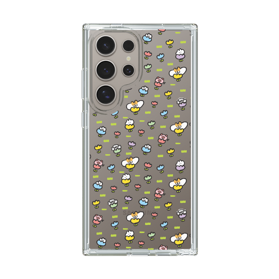 Slim Protection Case［ Mokumoku-chan - Flower - All-over Pattern ］