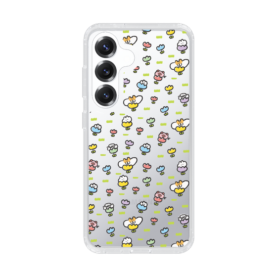 Slim Protection Case［ Mokumoku-chan - Flower - All-over Pattern ］