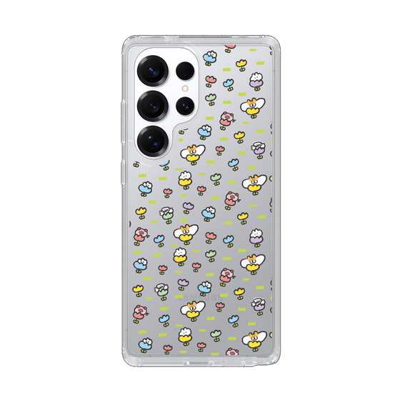 Slim Protection Case［ Mokumoku-chan - Flower - All-over Pattern ］