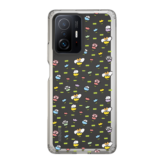 Slim Protection Case［ Mokumoku-chan - Flower - All-over Pattern ］