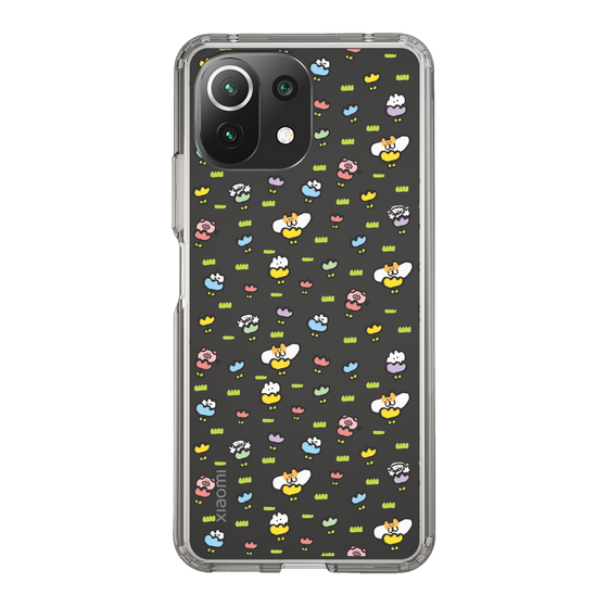 Slim Protection Case［ Mokumoku-chan - Flower - All-over Pattern ］