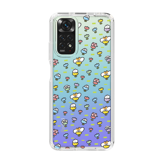 Slim Protection Case［ Mokumoku-chan - Flower - All-over Pattern ］