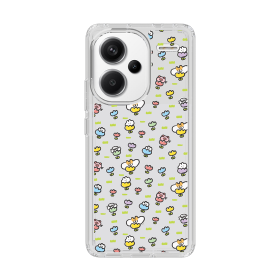 Slim Protection Case［ Mokumoku-chan - Flower - All-over Pattern ］