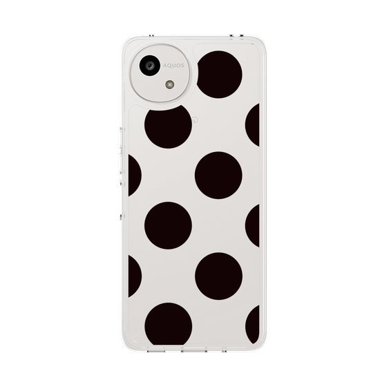 Slim Protection Case［ Simple Dot - Black ］