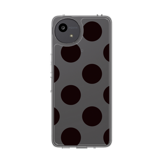 Slim Protection Case［ Simple Dot - Black ］