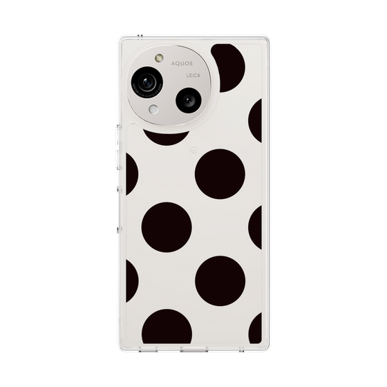 Slim Protection Case［ Simple Dot - Black ］
