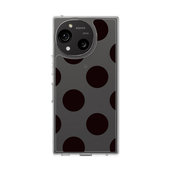 Slim Protection Case［ Simple Dot - Black ］